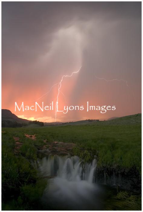 Lightning Waterfall - Copyright MacNeil Lyons Images